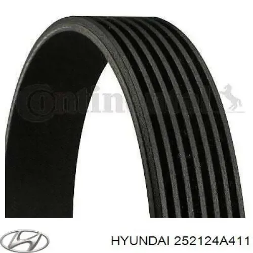 Ремень генератора 252124A411 Hyundai/Kia