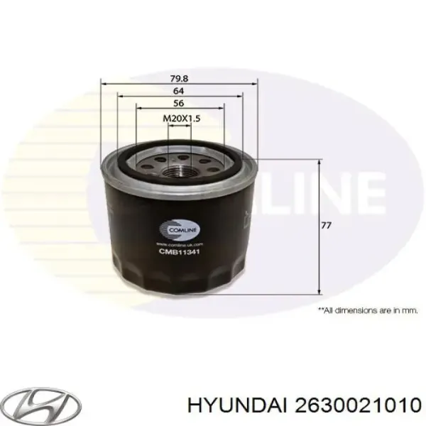 Фильтр очистки масла центробежный Hyundai/Kia 2630021010 цена, от