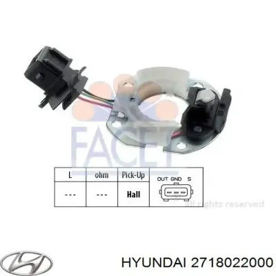 Датчик зажигания (пропусков зажигания) HYUNDAI 2718022000