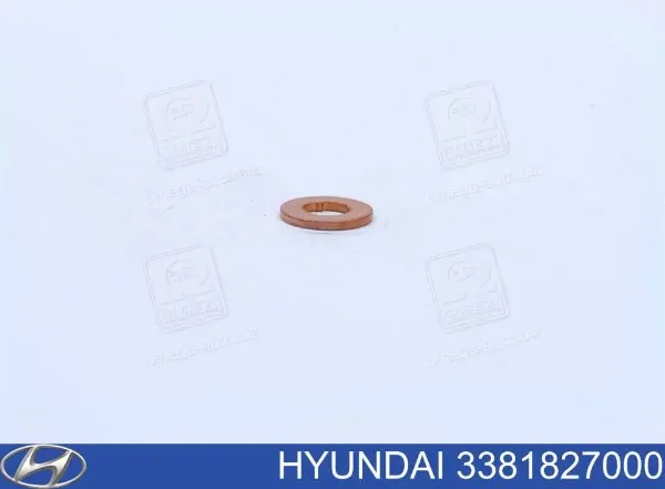 Кольцо форсунки инжектора посадочное Hyundai/Kia 3381827000
