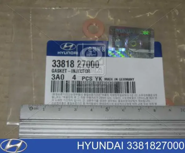 3381827000 Hyundai/Kia Кольцо форсунки инжектора, посадочное
