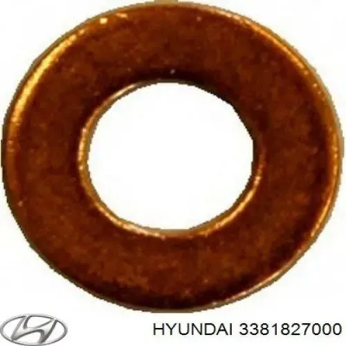Кольцо (шайба) форсунки инжектора посадочное 3381827000 Hyundai/Kia