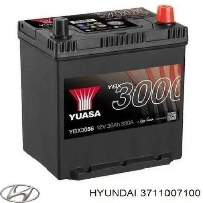 Авто аккумулятор Хёндэ 40 А/ч 12 В (3711007100)