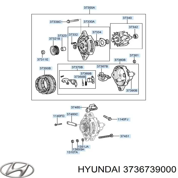 Выпрямитель Hyundai Santa Fe I внедорожник (SM) (2000 - 2006) цена, от