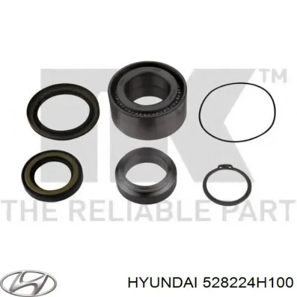 Кольцо стопорное подшипника задней полуоси 528224H100 Hyundai/Kia