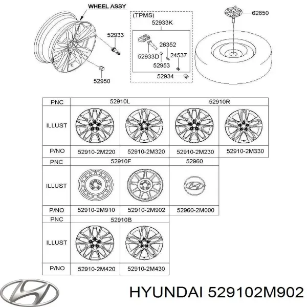  529102M902 Hyundai/Kia