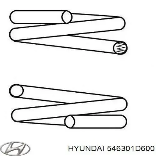 Передняя пружина 546301D600 Hyundai/Kia