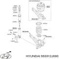 Пневмоподушка (пневморессора) моста заднего HYUNDAI 553312J000