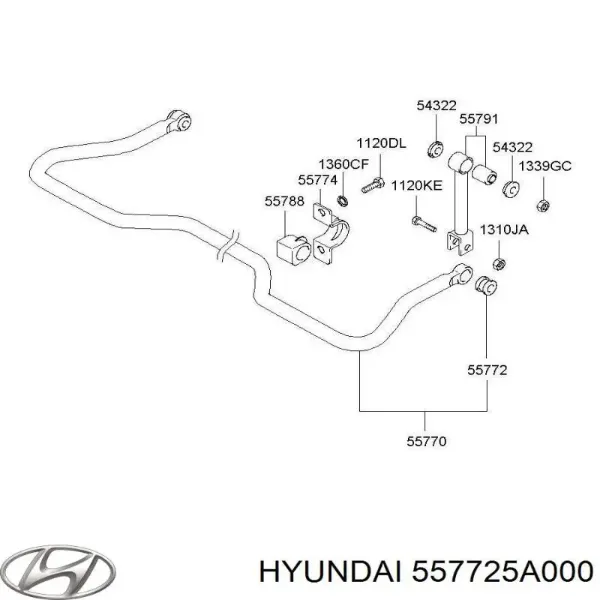  557725A000 Hyundai/Kia
