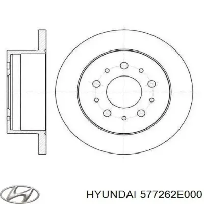 Втулка крепления рулевой рейки HYUNDAI 577262E000