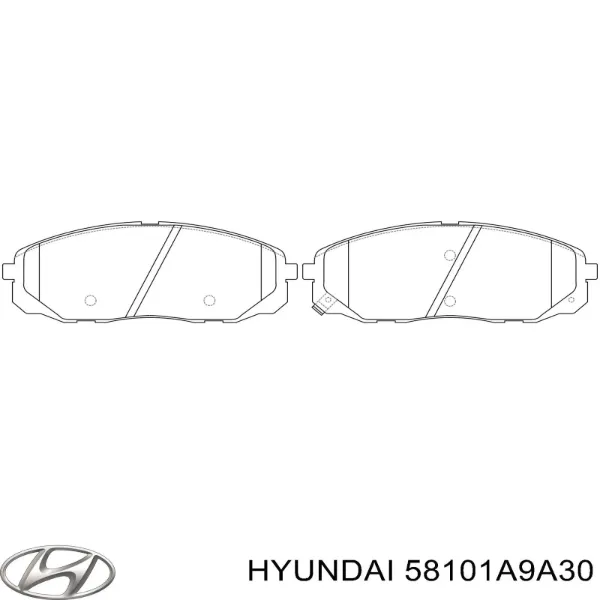 Передние тормозные колодки 58101A9A30 Hyundai/Kia