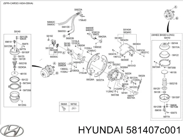  581407C001 Hyundai/Kia