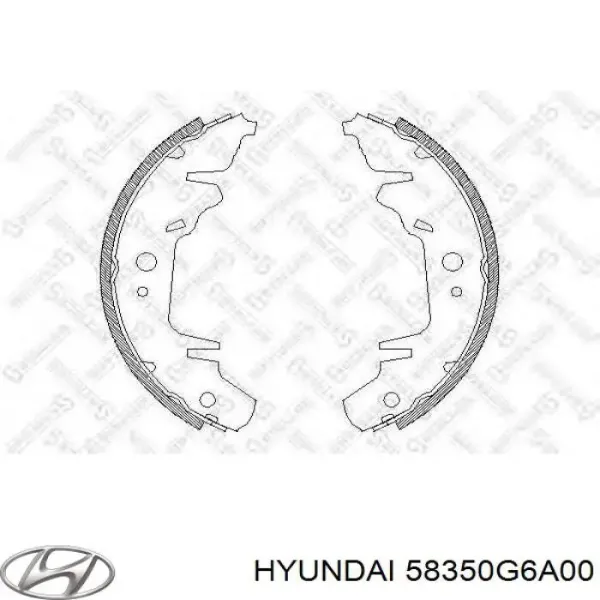 Задние барабанные колодки 58350G6A00 Hyundai/Kia