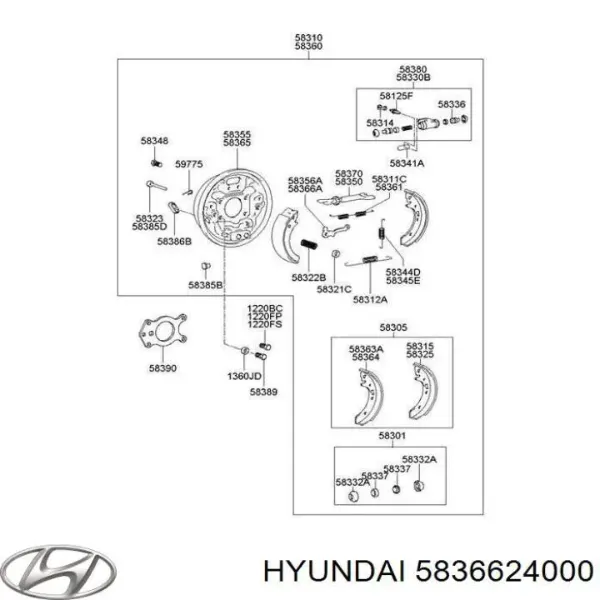 Скоба тормозного заднего суппорта на Hyundai I20  GB