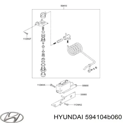 Клапан вакуумного усилителя тормозов HYUNDAI 594104B060