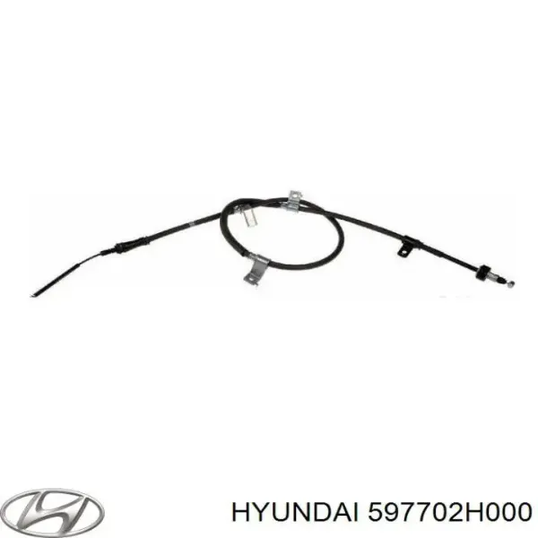 Задний правый трос ручника 597702H000 Hyundai/Kia