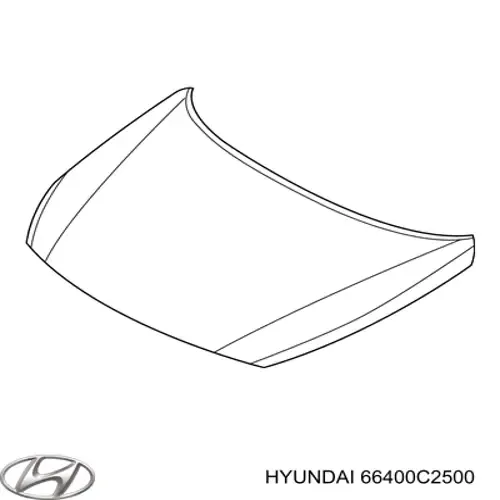 Капот 66400C2500 Hyundai/Kia
