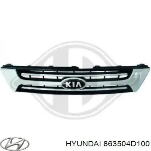 Решетка радиатора 863504D100 Hyundai/Kia