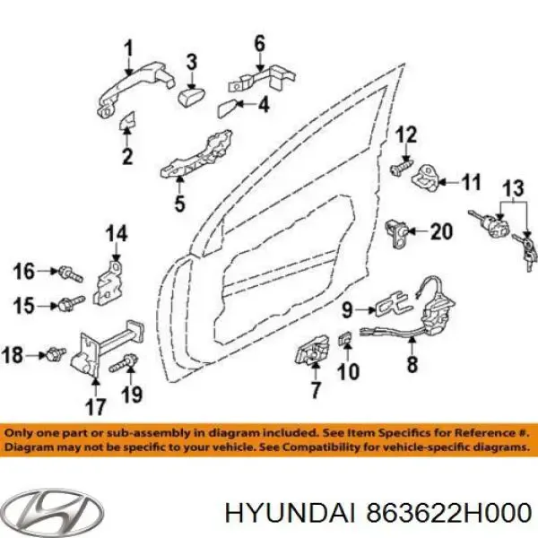  863622H000 Hyundai/Kia