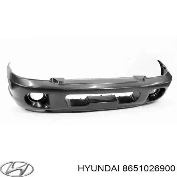 Передний бампер Hyundai Santa Fe I
