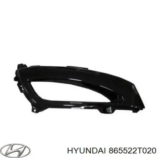 Заглушка (решетка) противотуманных фар бампера переднего правая 865522T020 Hyundai/Kia