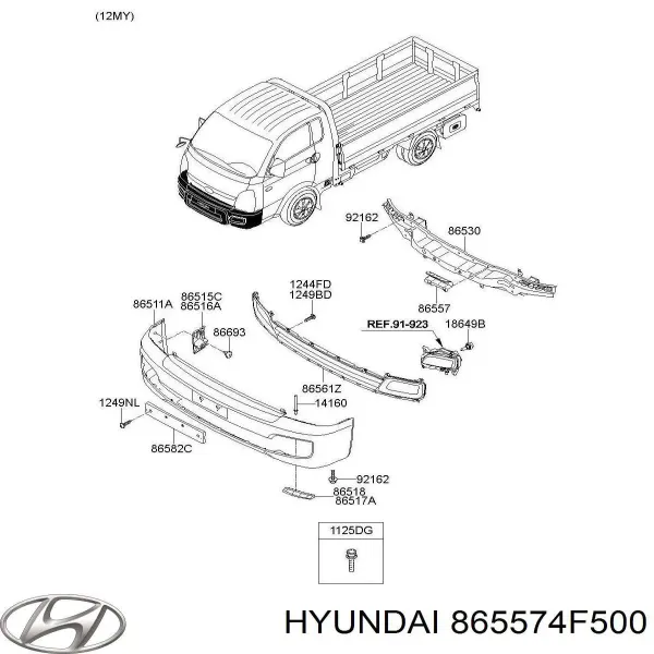  865574F500 Hyundai/Kia