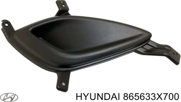 Заглушка (решетка) противотуманных фар бампера переднего левая 865633Y500 Hyundai/Kia