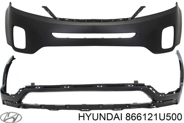 Нижняя часть заднего бампера 866121U500 Hyundai/Kia