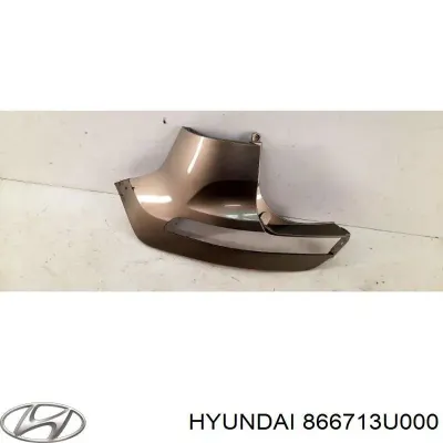 Накладка бампера заднего левая HYUNDAI 866713U000