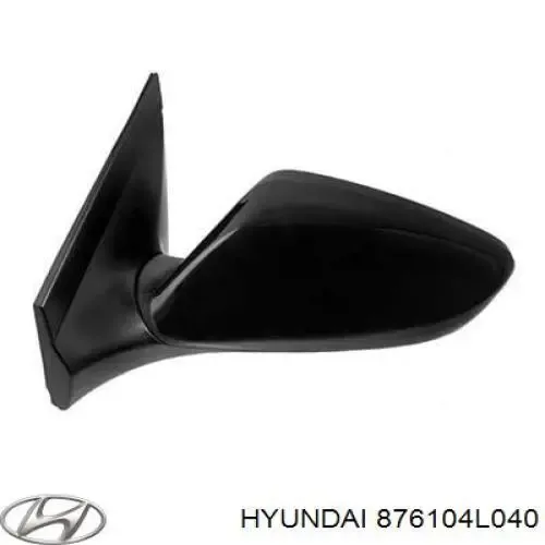 Левое боковое зеркало 876104L040 Hyundai/Kia