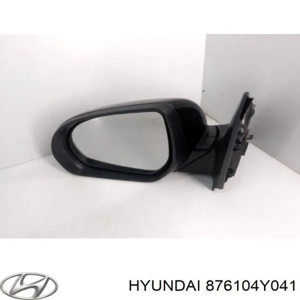 Левое боковое зеркало 876104Y041 Hyundai/Kia