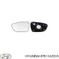 Стекло левого зеркала заднего вида HYUNDAI 87611A2010