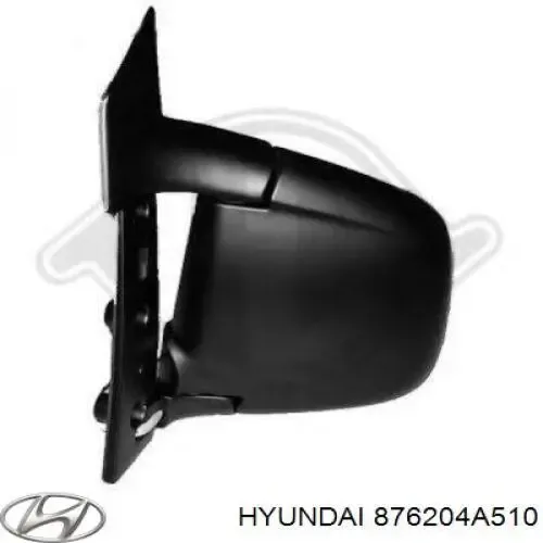 Правое зеркало 876204A510 Hyundai/Kia
