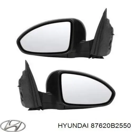 Правое зеркало 87620B2550 Hyundai/Kia