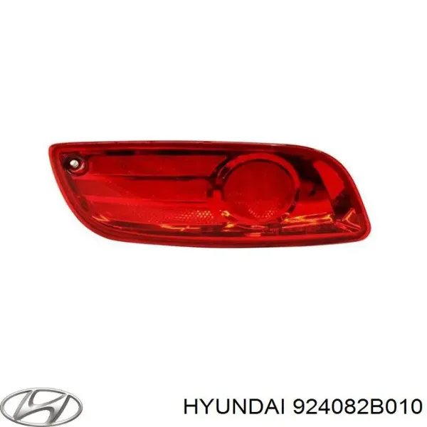 Левый отражатель заднего бампера 924082B010 Hyundai/Kia