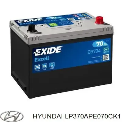 АКБ Х'юндей 70 А/г (LP370APE070CK1)