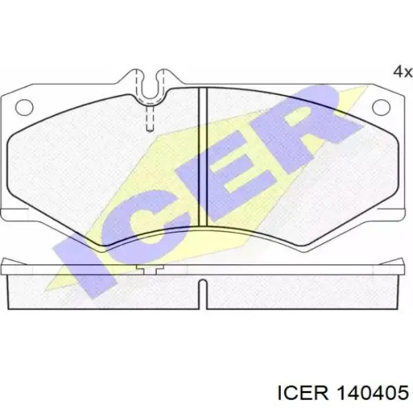 Передние тормозные колодки 140405 Icer