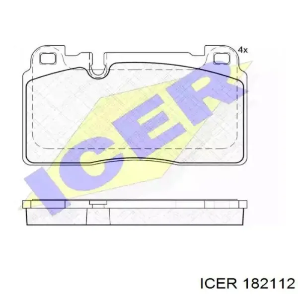 Передние тормозные колодки 182112 Icer
