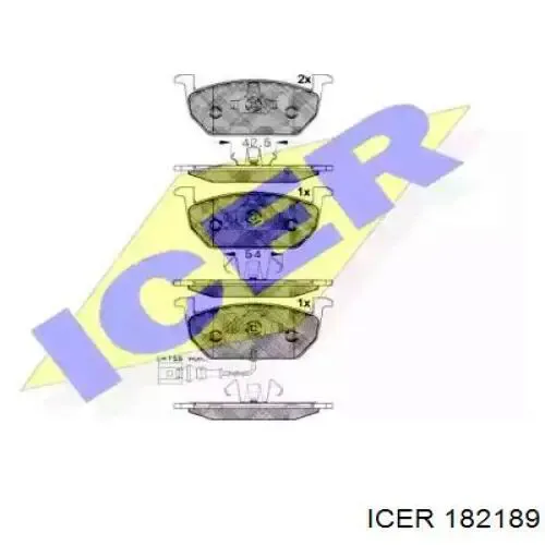 Колодки Icer 182189 цена, от