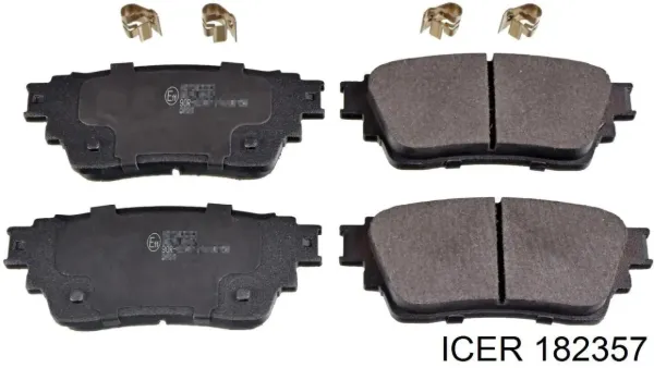 Задние тормозные колодки 182357 Icer
