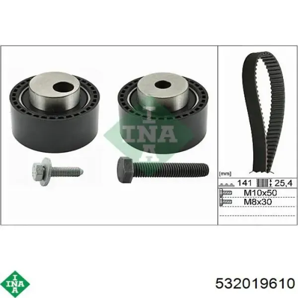 Обводной ролик ремня ГРМ INA 532019610 цена, от