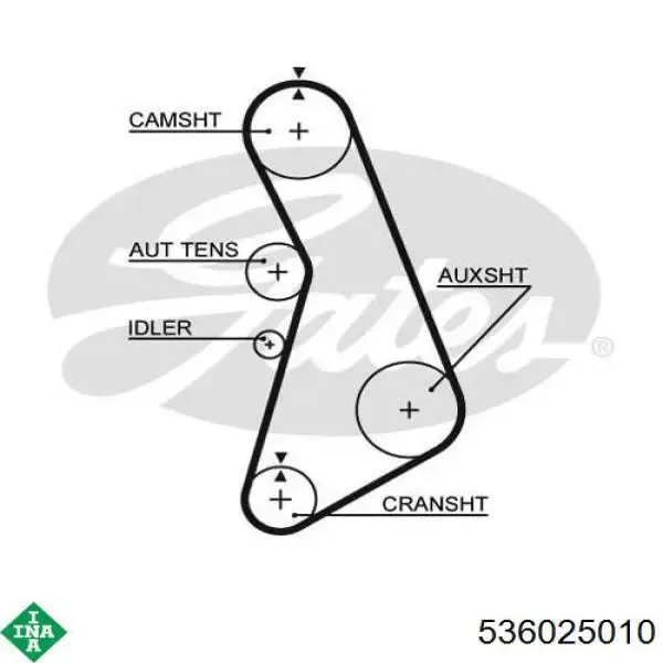 Ремень ГРМ 536025010 INA