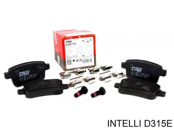 Задние тормозные колодки D315E Intelli