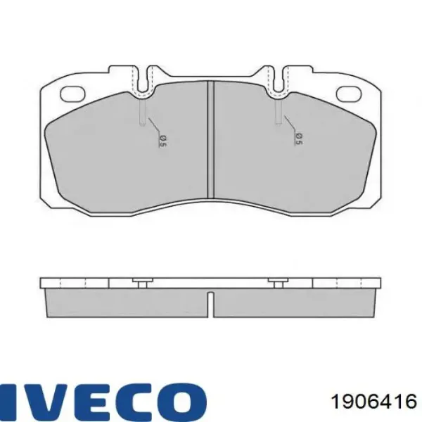 1906416 Iveco Колодки передние