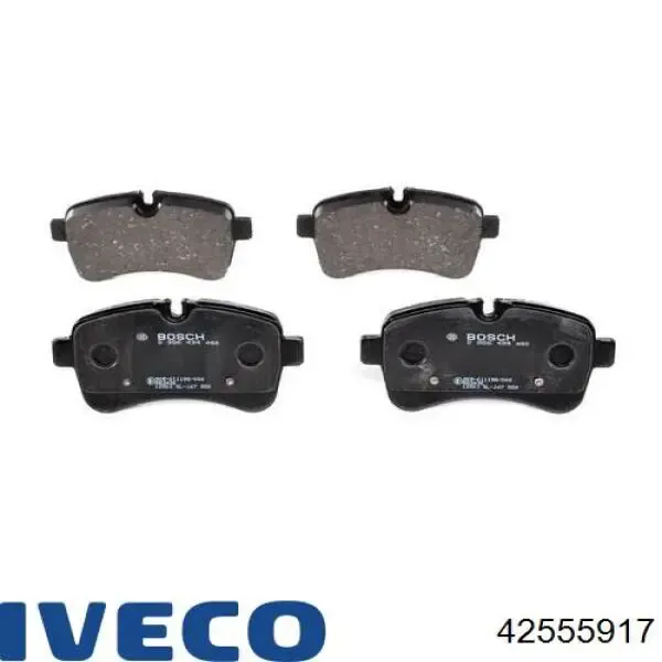 Задние тормозные колодки 42555917 Iveco