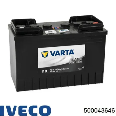 Аккумулятор автомобильный Ивеко 110 А/ч 12 В (500043646)