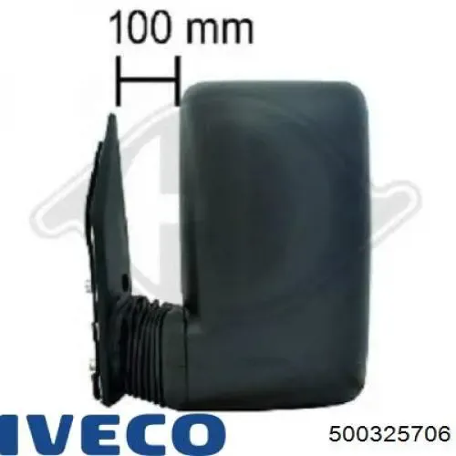 Левое боковое зеркало 500325706 Iveco