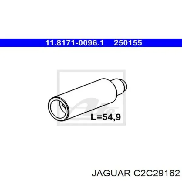 Направляющая суппорта переднего C2C29162 Jaguar