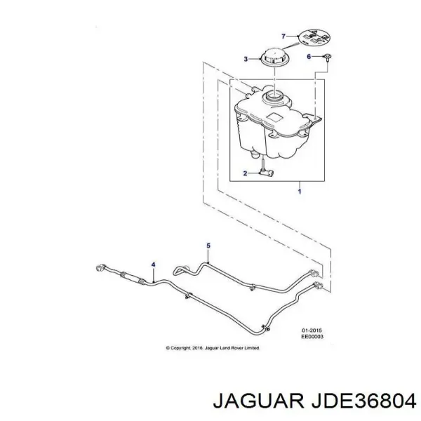 Обратная топливная трубка LR073709 Land Rover