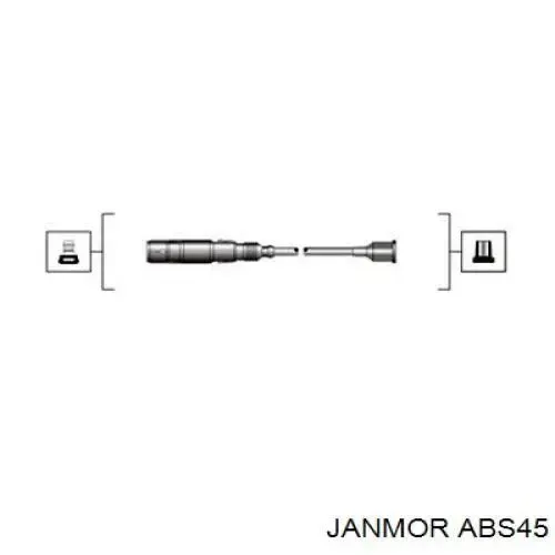 Высоковольтные провода ABS45 Janmor